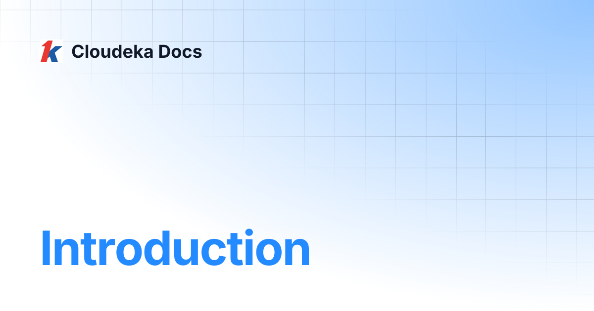 Introduction | Guideline for Enterprise | Cloudeka Docs